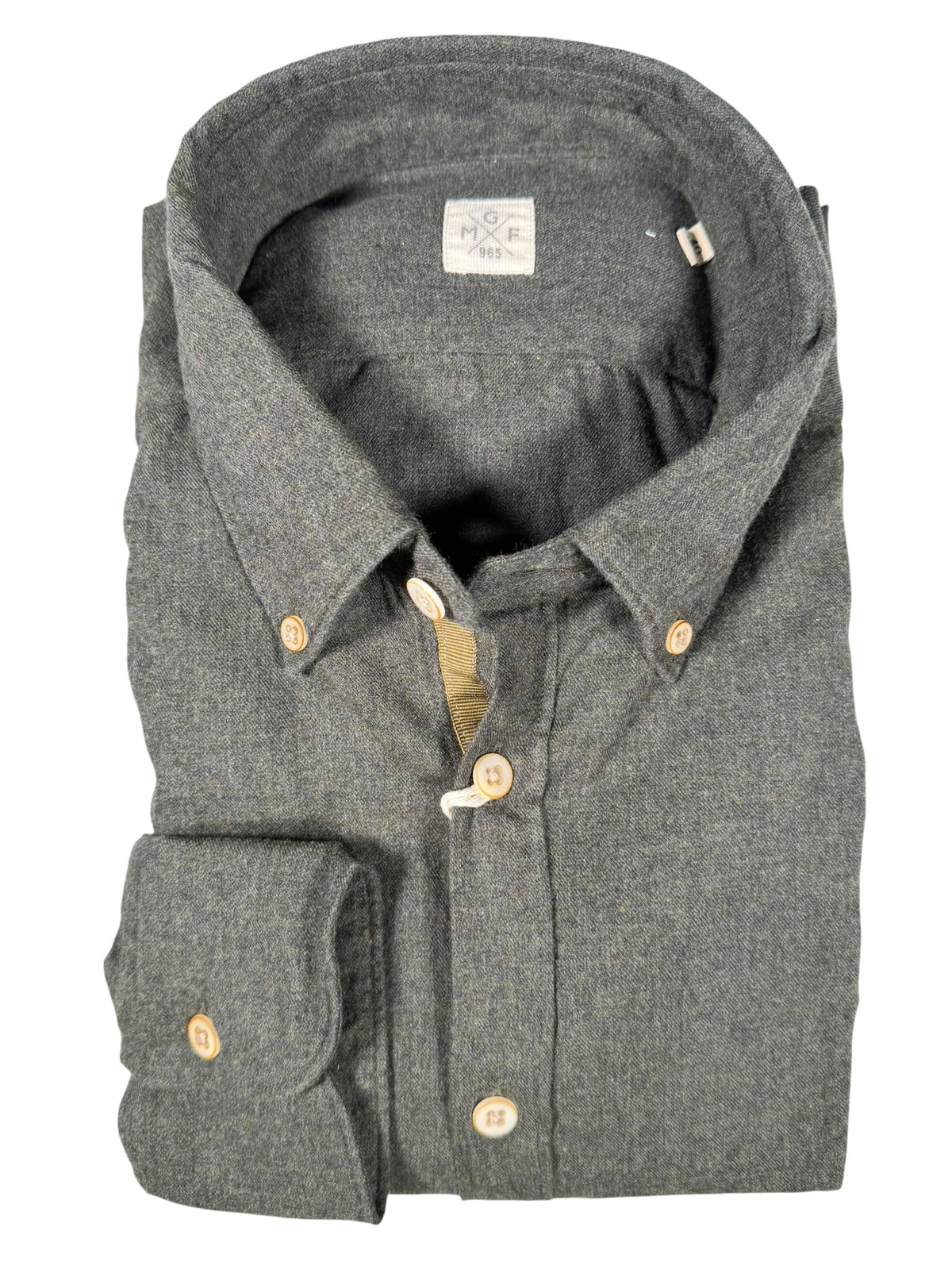 GMF 965 MEN'S SPORT SHIRT - DARK GREEN