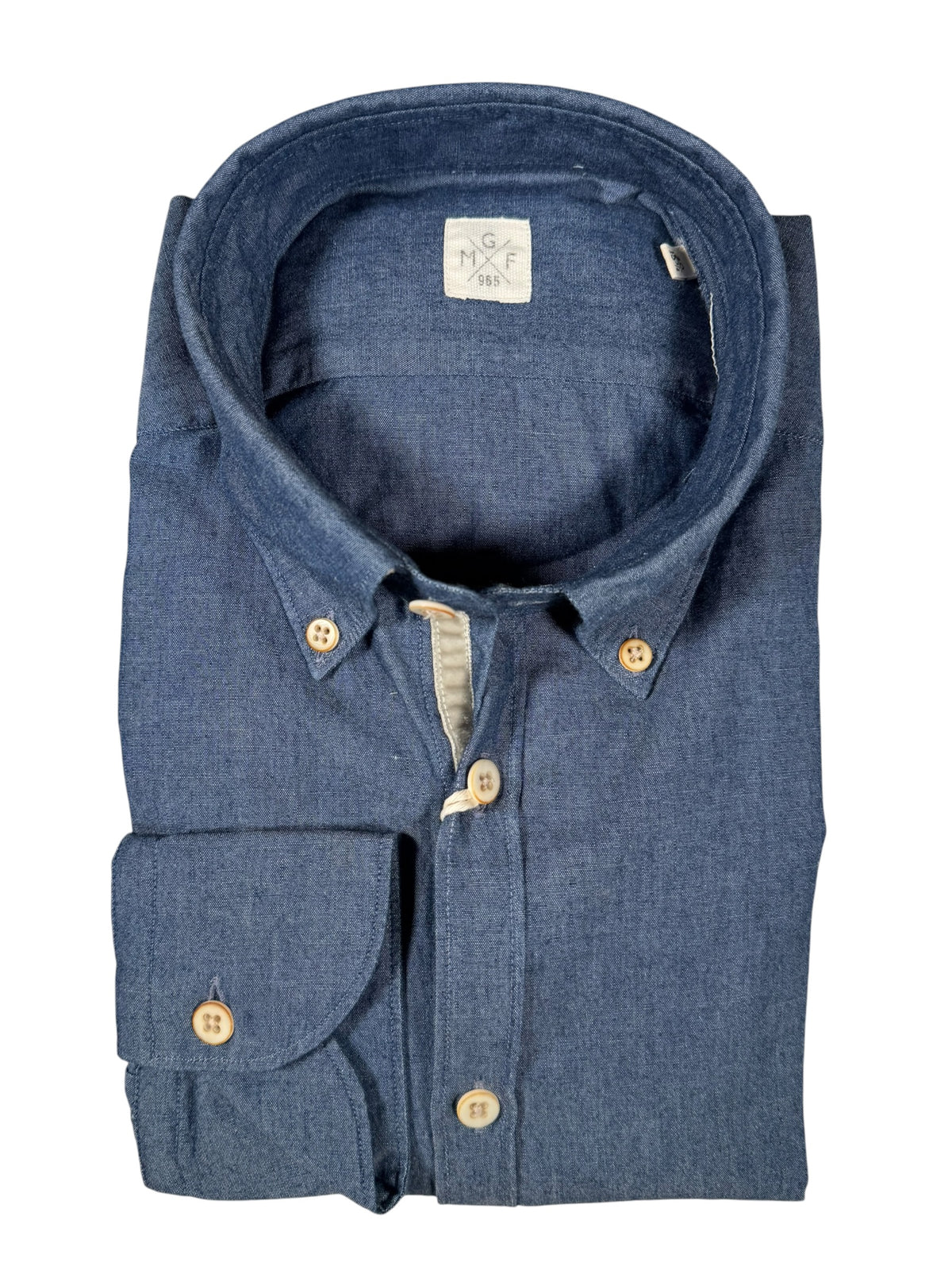 GMF 965 MEN'S SPORT SHIRT - DARK BLUE DENIM
