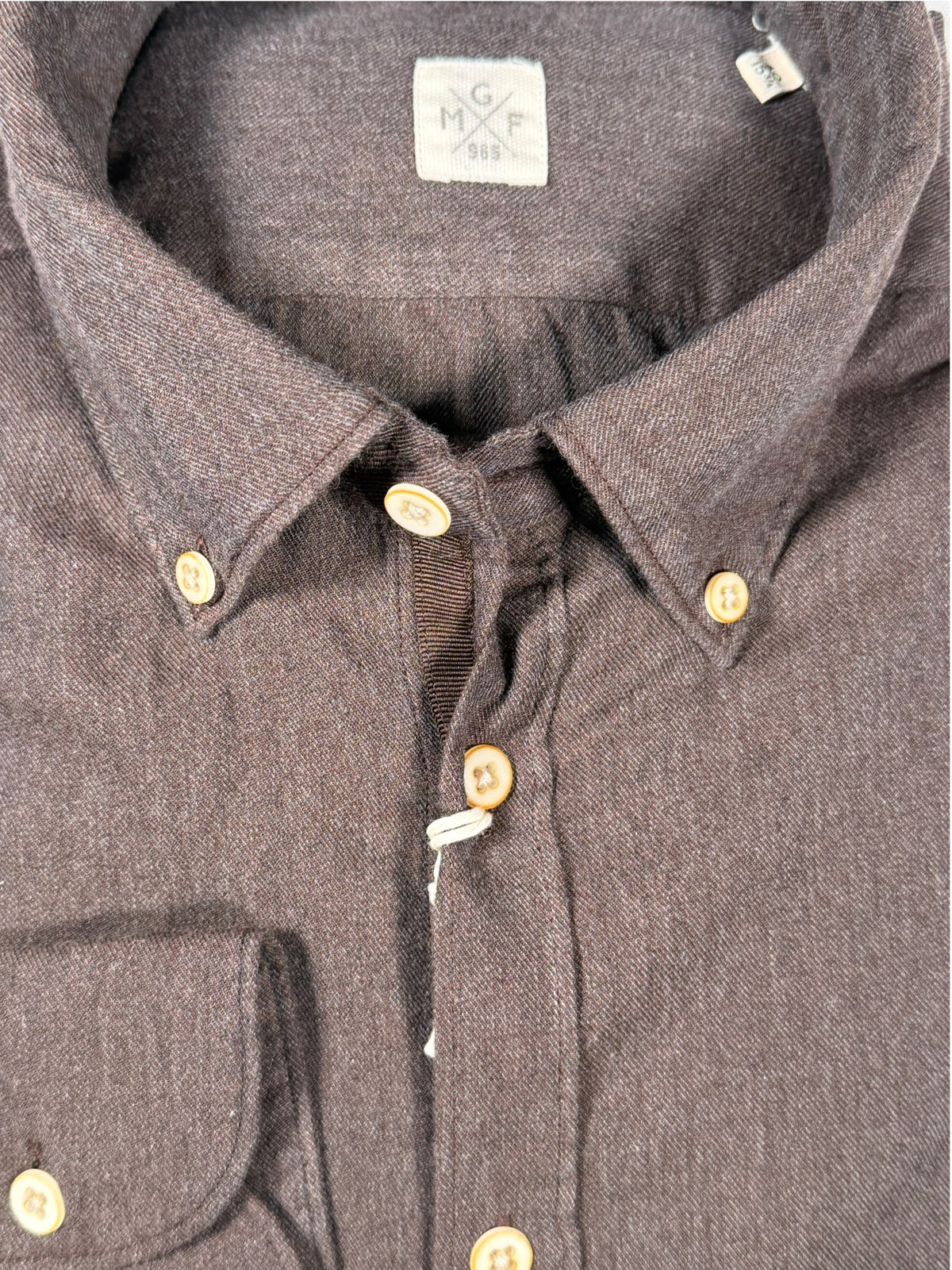 GMF 965 MEN'S SPORT SHIRT - CHOCOLATE