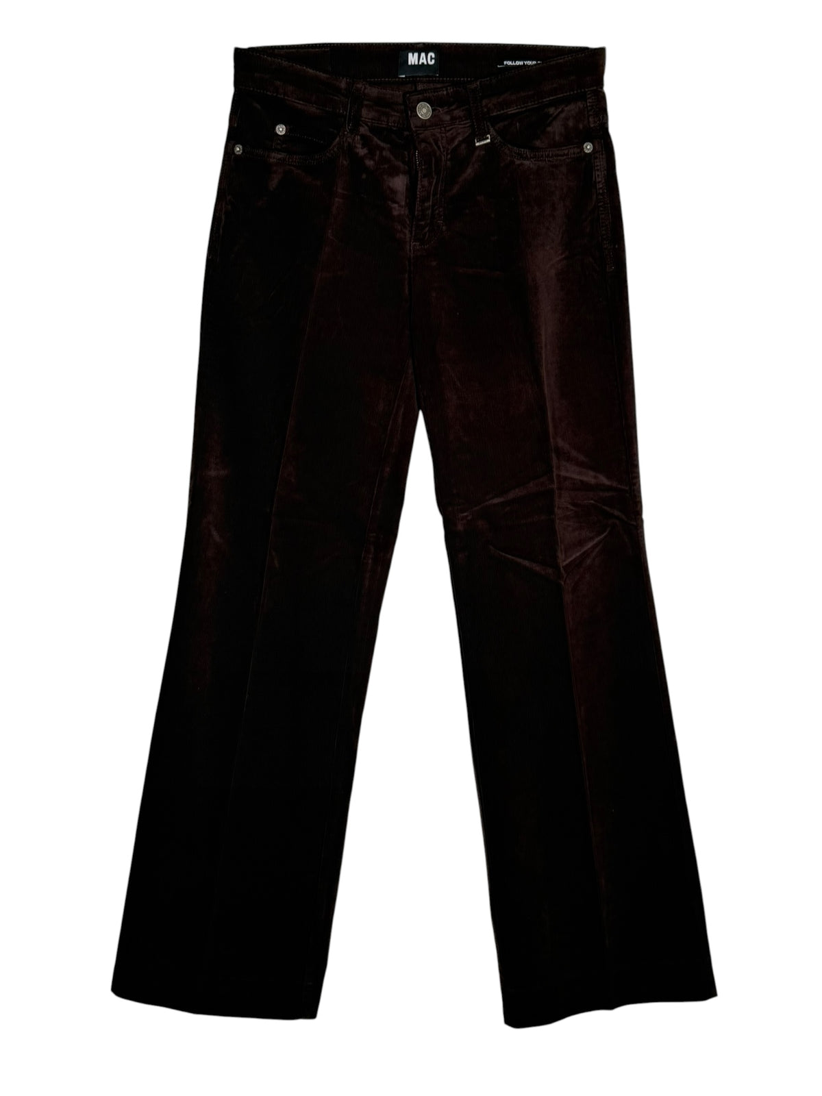 MAC WOMEN'S CORDUROY WIDE PANT - TRUFFLE BROWN