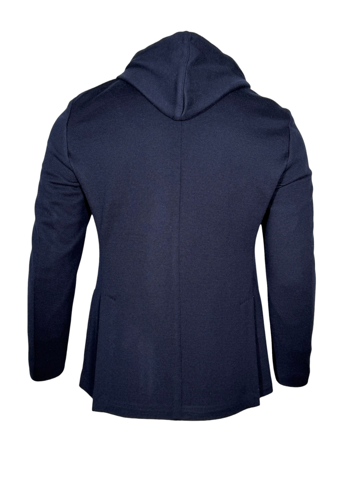 FRADI JERSEY HOODED JACKET - BLUE NAVY