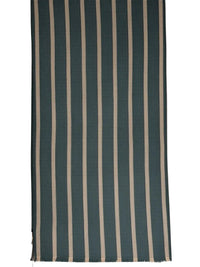 BIGI TAN STRIPE SCARF - HUNTER GREEN