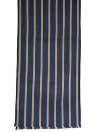 BIGI TAN STRIPE SCARF - NAVY