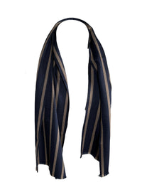 BIGI TAN STRIPE SCARF - NAVY