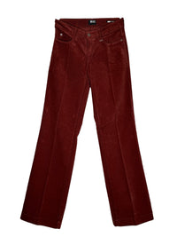 MAC WOMEN'S CORDUROY WIDE PANT - RUST RED