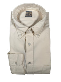 GIANGI NAPOLI MEN'S COTTON/LYOCELL SHIRT - SOLID IVORY