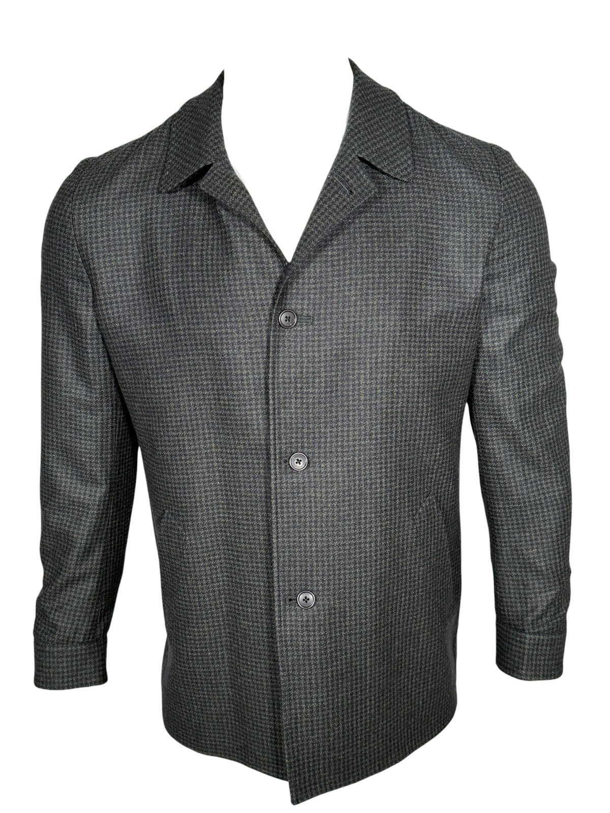 OARS & OLD IVY WOOL BLEND JACKET - GREEN MINI HOUNDSTOOTH