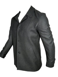 OARS & OLD IVY WOOL BLEND JACKET - GREEN MINI HOUNDSTOOTH