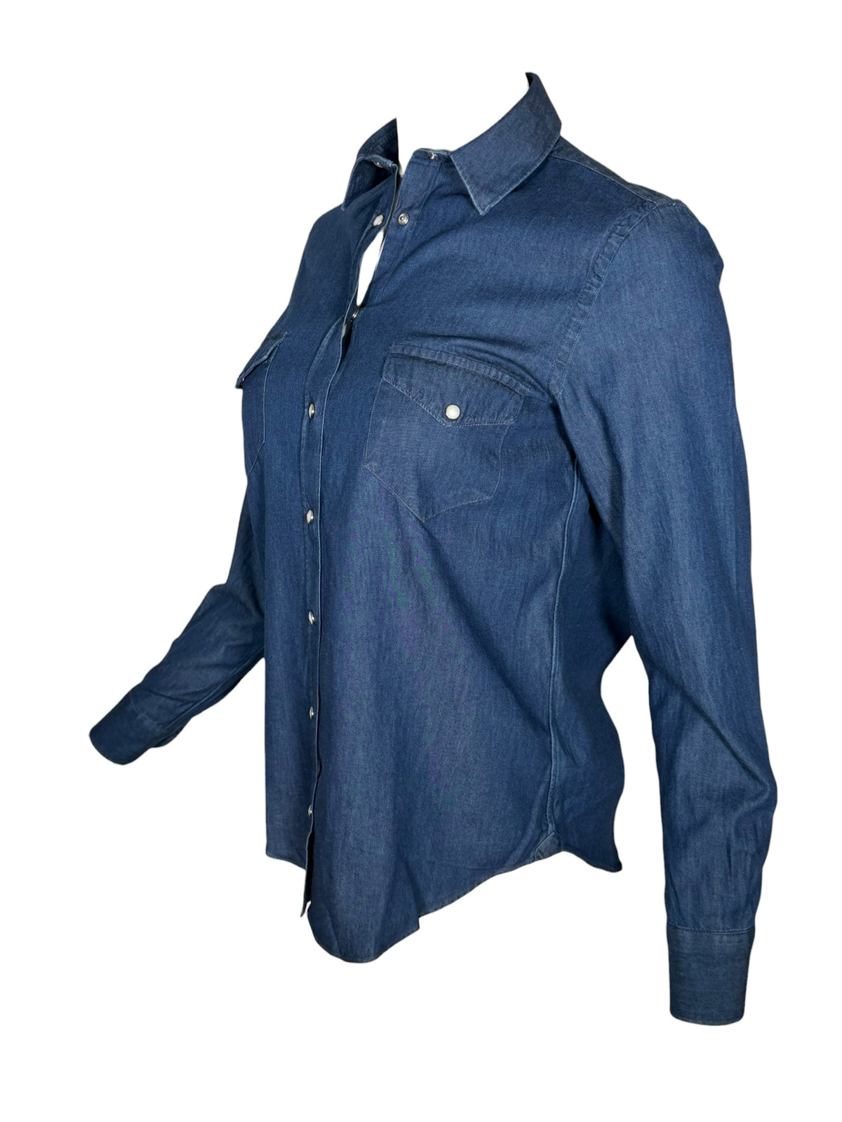 GIANGI NAPOLI WOMEN'S KIT DENIM SHIRT - NAVY