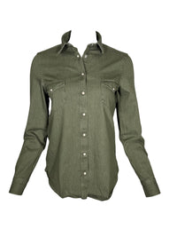 GIANGI NAPOLI WOMEN'S KIT DENIM SHIRT - OLIVE