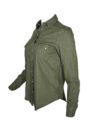 GIANGI NAPOLI WOMEN'S KIT DENIM SHIRT - OLIVE