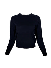 REPEAT CASHMERE PULLOVER - NAVY