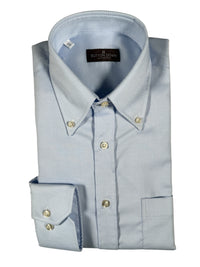 BUTTON DOWN DRESS SHIRT - SOLID LIGHT BLUE LINK