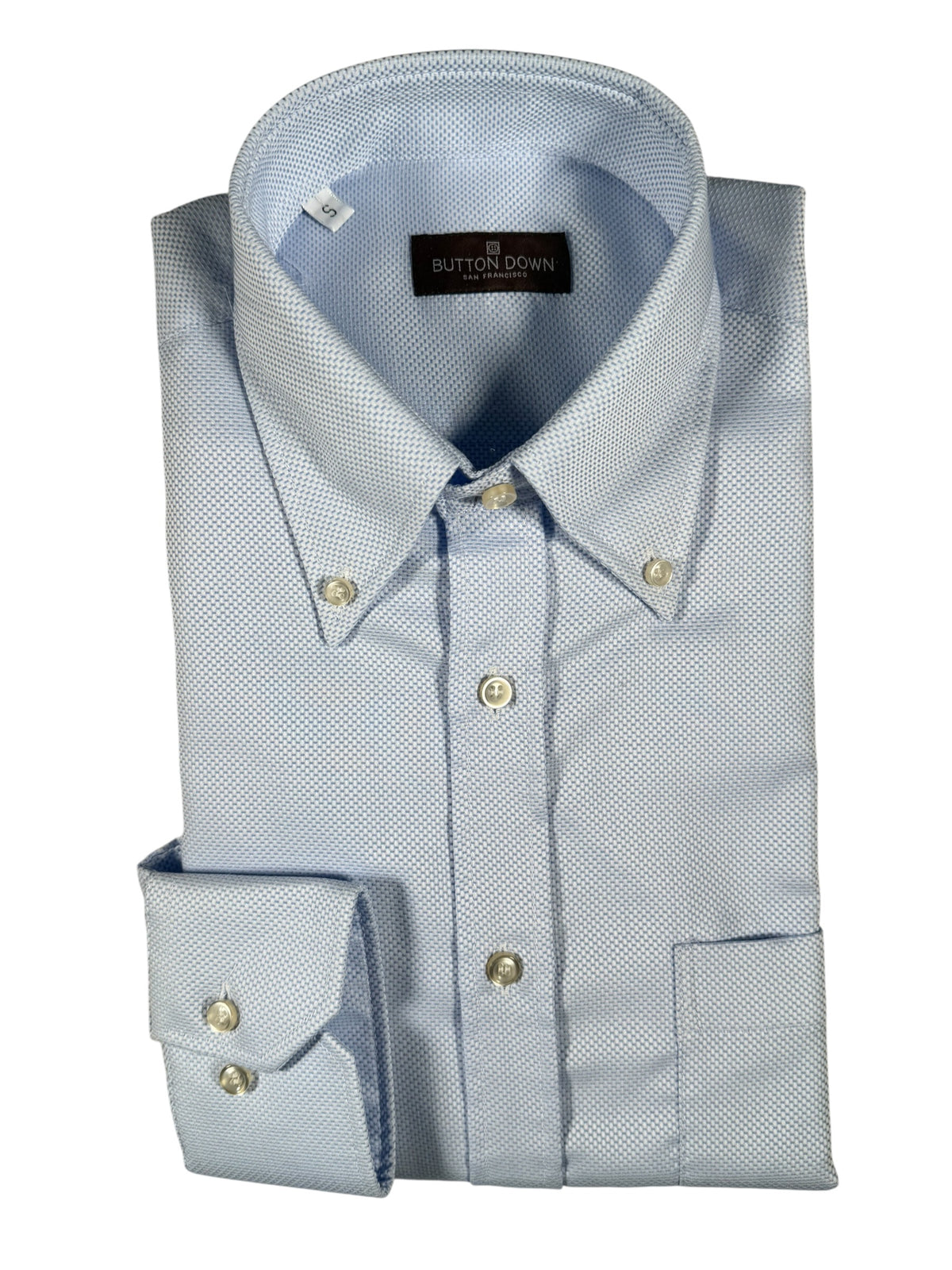 BUTTON DOWN DRESS SHIRT - SOLID LIGHT BLUE LINK