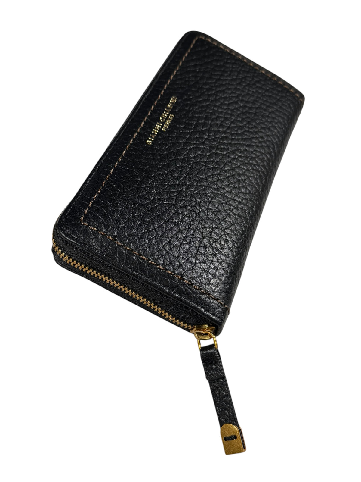 GIANNI CHIARINI LEATHER ZIP WALLET - BLACK