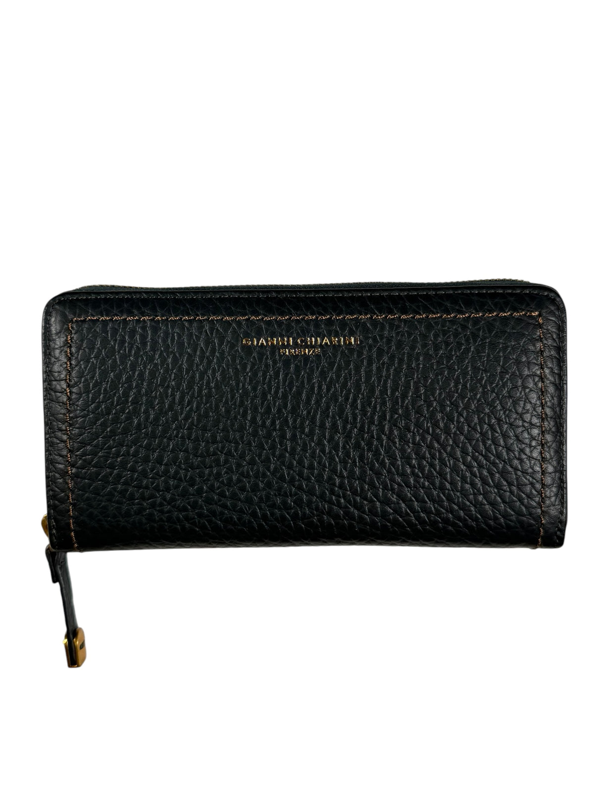 GIANNI CHIARINI LEATHER ZIP WALLET - VELVET GREEN