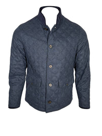 ALAN PAINE RICHMOND QUILTED JACKET - NAVY