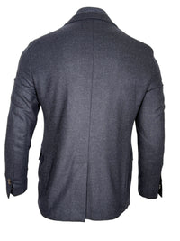 CORNELIANI WOOL ID SPORT JACKET - BLUE NAVY