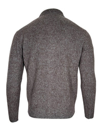 PIACENZA - TIBETAN CASHMERE MOULINE BUTTON JACKET - COCOA