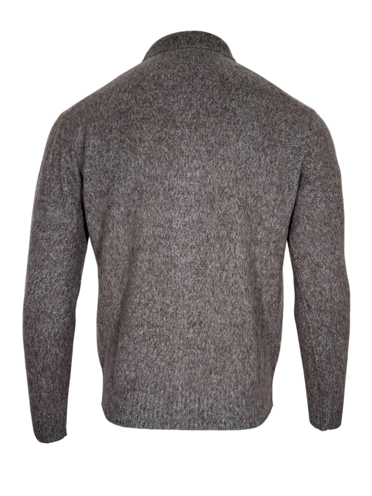 PIACENZA - TIBETAN CASHMERE MOULINE BUTTON JACKET - COCOA