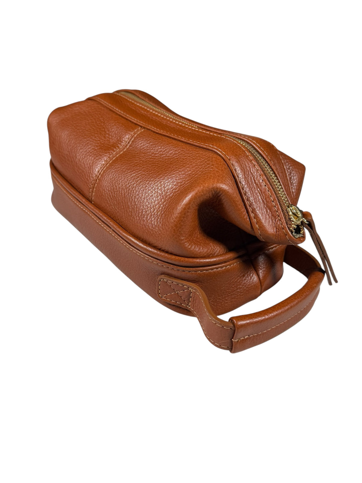 ASTON LEATHER - TOILETRY BAG - TAN