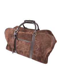 ASTON LEATHER - BRISTOL CARRY-ON BAG - BROWN SUEDE