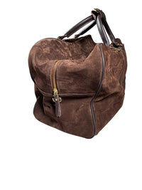 ASTON LEATHER - BRISTOL CARRY-ON BAG - BROWN SUEDE