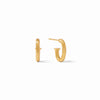JULIE VOS IVY HOOP & CHARM EARRINGS - IRIDESCENT RASPBERRY