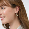 JULIE VOS SOHO HOOP EARRING - MIXED METAL - MEDIUM