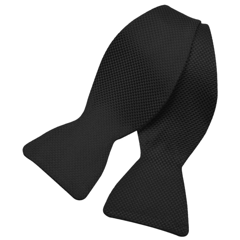 DION SILK TIE YOURSELF FORMAL BOWTIE - BLACK LINK