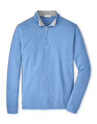 PETER MILLAR CROWN COMFORT PULLOVER SWEATER - BLUEBIRD