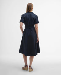 BARBOUR IVY MIDI DRESS - DARK NAVY