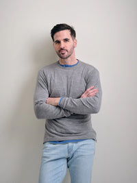 LEFT COAST TEE CASHMERE CREW TEE - PEARL