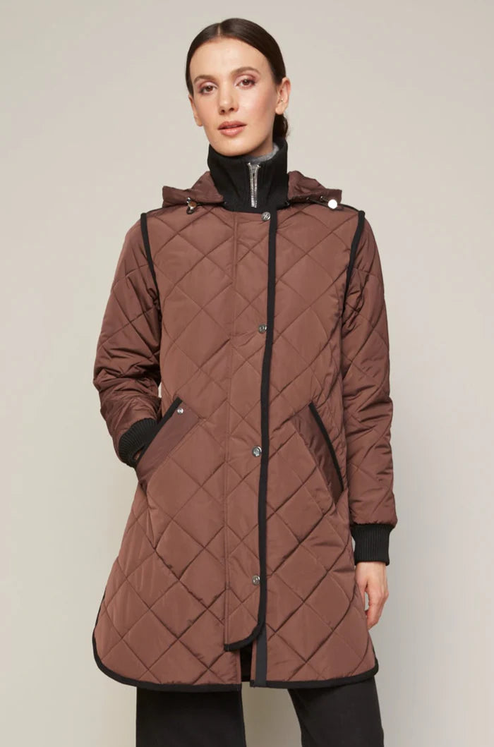 ADROIT QUILTED LIBBY COAT - JAVA