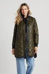 ADROIT QUILTED LIBBY COAT - ARMY GREEN