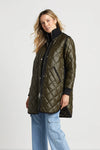 ADROIT QUILTED LIBBY COAT - ARMY GREEN