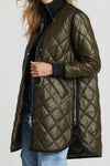 ADROIT QUILTED LIBBY COAT - ARMY GREEN