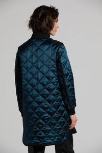ADROIT QUILTED LIBBY COAT - BLUE POND