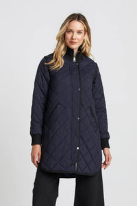 ADROIT QUILTED LIBBY COAT - NAVY