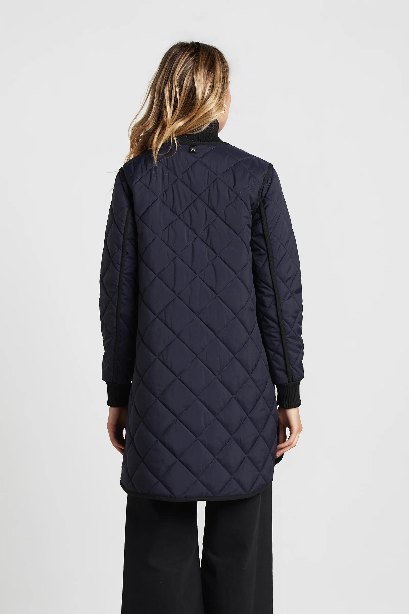 ADROIT QUILTED LIBBY COAT - NAVY