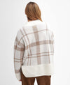 BARBOUR DEANNA KNITTED WOMEN'S SWEATER - WINTER WHITE TARTAN