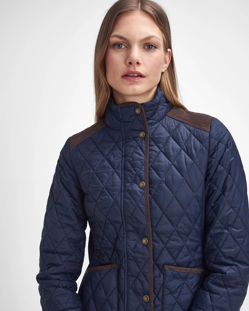 BARBOUR HIGHFIELD QUILTED WOMEN'S JACKET - NAVY