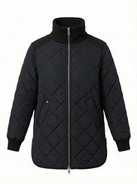 ADROIT QUILTED LIVIA COAT - NAVY