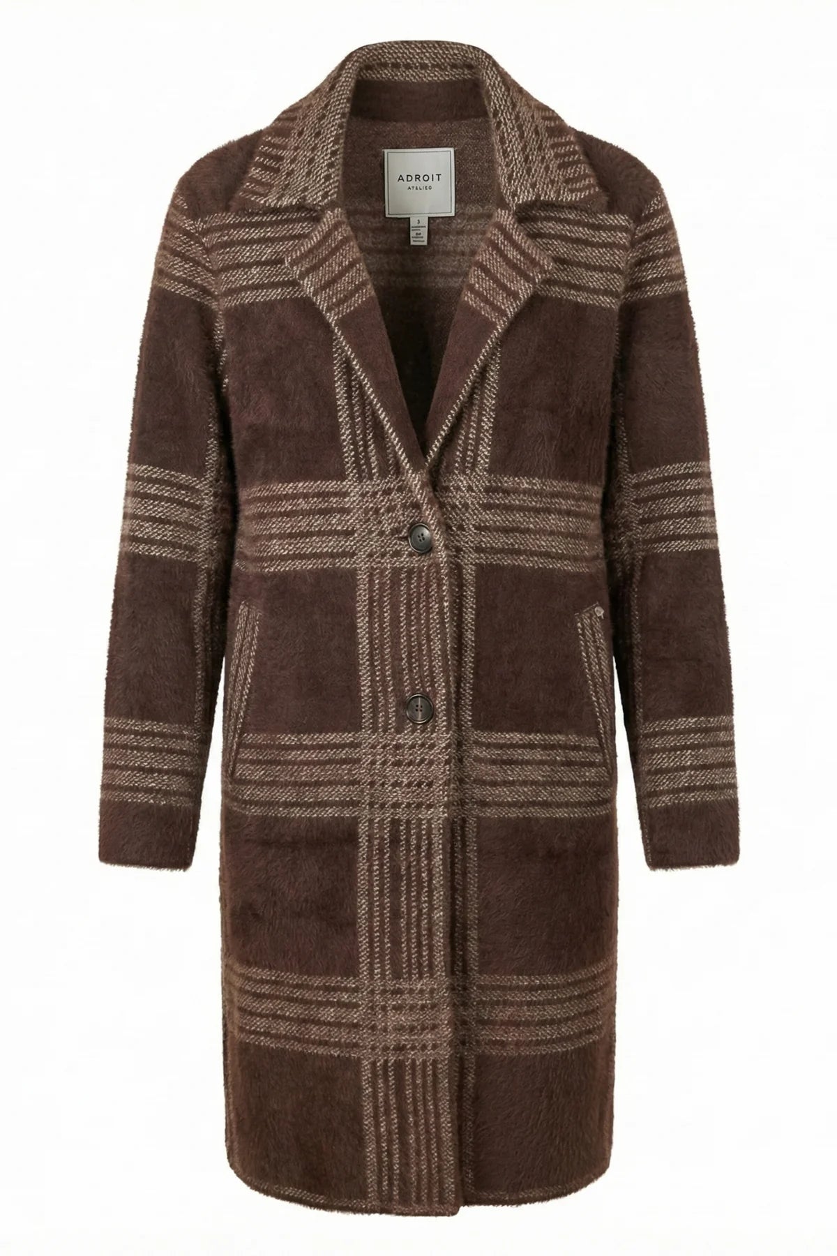 ADROIT LORIE JACKET - PLAID CHOCOLATE
