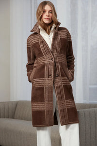 ADROIT LORIE JACKET - PLAID CHOCOLATE