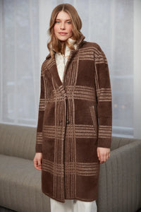 ADROIT LORIE JACKET - PLAID CHOCOLATE