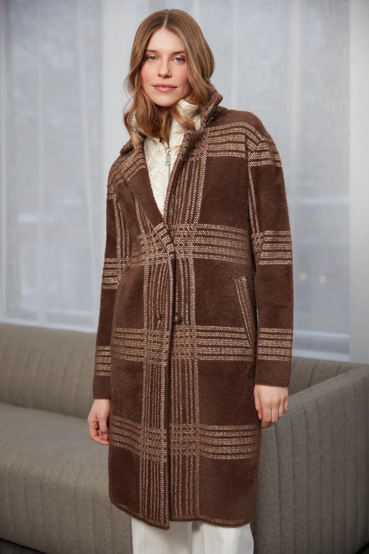 ADROIT LORIE JACKET - PLAID CHOCOLATE
