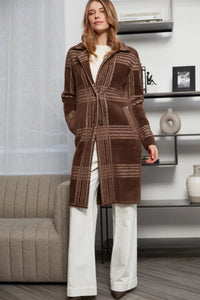 ADROIT LORIE JACKET - PLAID CHOCOLATE