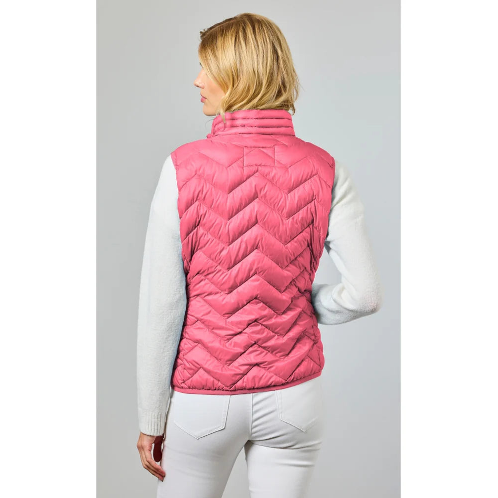 JUNGE - LOUISE VEST - RASPBERRY