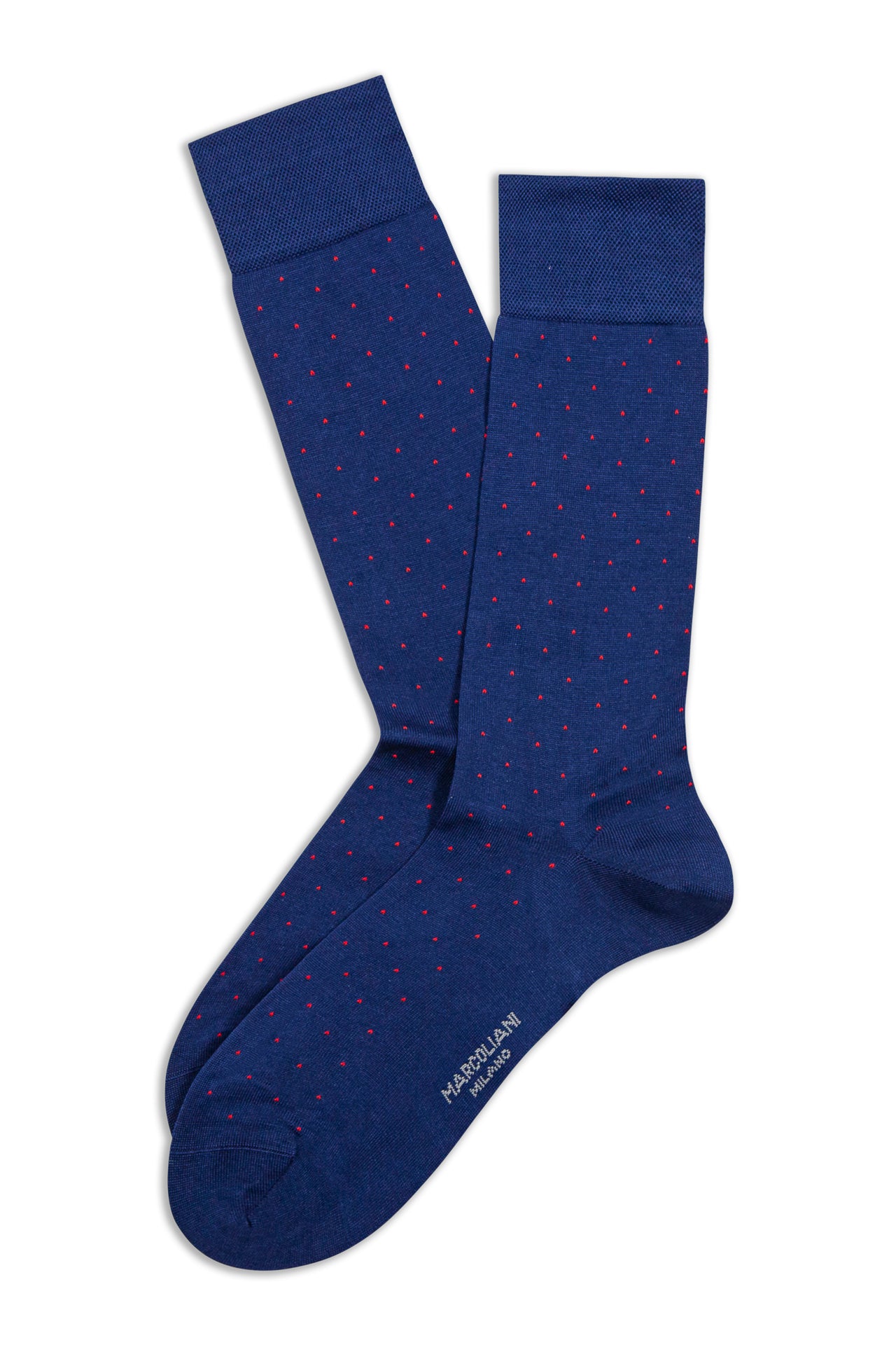 MARCOLIANI PIN MEN'S CALF SOCK - COBALT BLUE